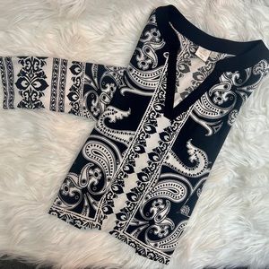 Saint Tropez Women’s Black & White Classic Print Beach Tunic! So Chic!